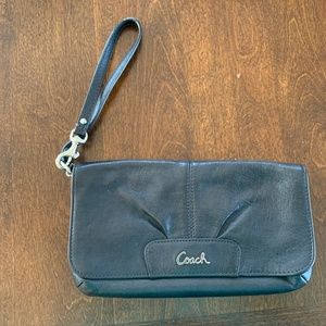 Black Coach Wristlet